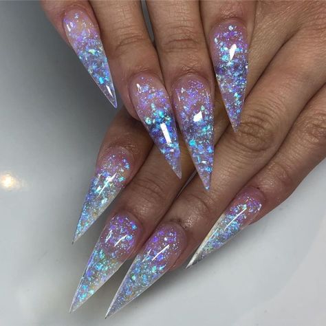 Chunky Glitter Nails, Sculpted Nails, Special Nails, Stiletto Nail Art, Stiletto Nails Designs, Summer Acrylic Nails, Luxury Nails, Glitter Nail Art, Dope Nails