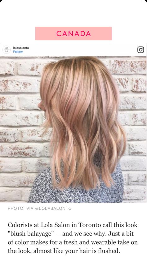 Subtle blush highlights on blonde hair Blush Balayage, Balayage Hair Brunette Short, Highlights Rose Gold, Blush Blonde, Rose Blonde Hair, Blond Rose, Rose Blonde, Baylage Hair, Undercut Haircut