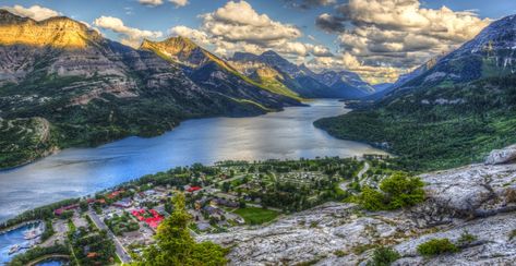 Evacuation alert for Waterton Lakes National Park has been lifted | News Brandon Smith, Waterton National Park, Mountain Top View, Waterton Lakes National Park, Canada National Parks, Driftwood Beach, Canadian Rockies, Scenic Routes, Glacier National