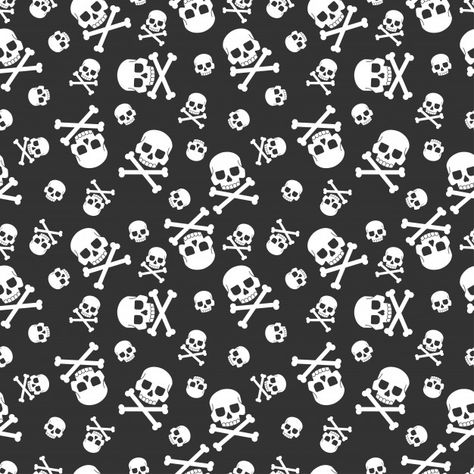 Skull and crossbones seamless pattern for holiday halloween. for wallpaper, wrapping, packing, and backdrop. Premium Vector | Premium Vector #Freepik #vector #pattern #party #halloween #texture Skull Background, Skull Pattern, Halloween Pattern, Skull Black Background, White Skull Black Background, Hd Skull Wallpapers Desktop Backgrounds, Skull Seamless Pattern, Emo Wallpaper, People Fall In Love