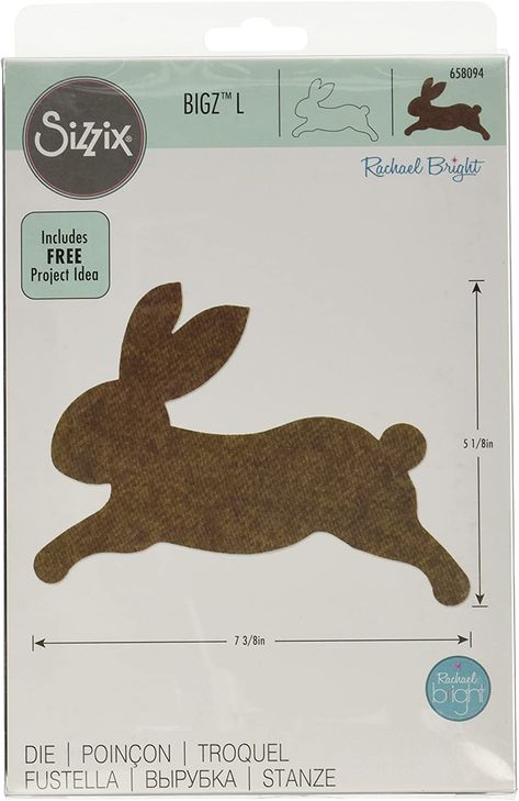 Running Bunny, Running Rabbit, Bunny Templates, Animal Templates, Felt Wreath, Sizzix Big Shot, Penny Rugs, Bunny Designs, Small Business Ideas