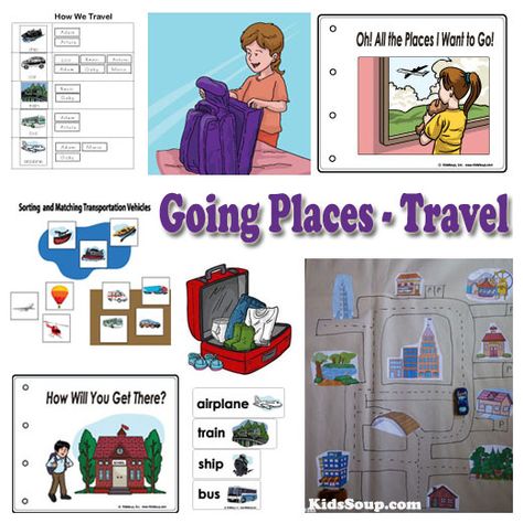 Going Places and Travel Activities and Games | KidsSoup Going Places Theme Preschool, Travel Lesson Plans Preschool, Travel Theme Preschool, Preschool Travel, Places I Want To Go, Kindergarten Themes, Preschool Centers, Creative Curriculum, Preschool Lesson Plans