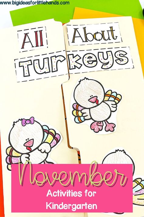 Keep your Kindergarten & 1st Grade students engaged all November long with these fun activities. This post is filled with creative ways to sneak in some fall hands-on games into your daily curriculum. Whether you are looking for Science or Social Studies activities, or math or phonics worksheets, there are tons of engaging November and Turkey activities to use with your students. Create Thanksgiving lapbooks, play fall games, make autumn projects, and work on November printables. Thanksgiving Social Studies Kindergarten, November Homeschool Activities, November Activities For Kindergarten, November Kindergarten Activities, Thanksgiving Science Activities, Thanksgiving Kindergarten Activities, November Lesson Plans, Turkey Activities, Thanksgiving Activities For Kindergarten