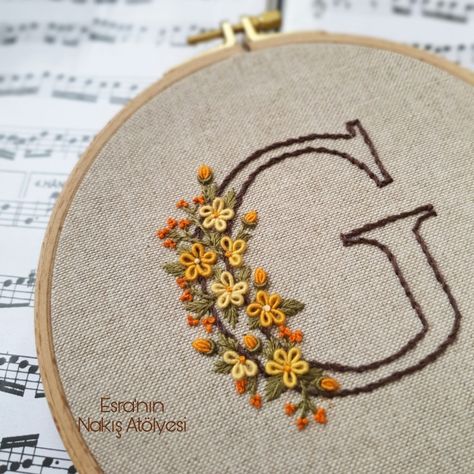 Floral Alphabet Embroidery Patterns, Letter B Embroidery, Letter G Embroidery, Letter K Embroidery, Letter M Embroidery, Letter C Embroidery, Floral Letter Embroidery, G Embroidery, Hand Embroidery Letters