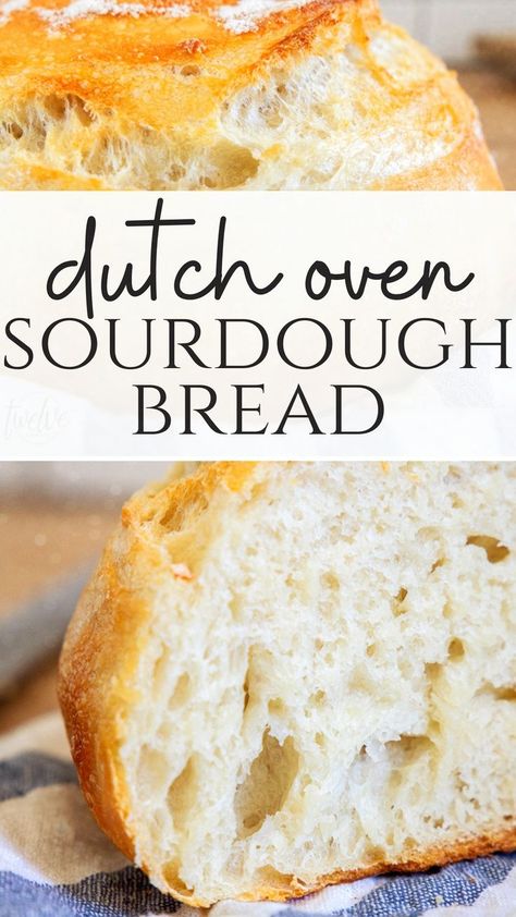 Dutch Oven Sourdough Bread Recipe, Dutch Oven Sourdough Bread, Beginner Sourdough Bread, Dutch Oven Sourdough, Quick Bread Rolls, Beginner Sourdough, Easy Sourdough Bread, Cast Iron Bread, Dutch Oven Bread