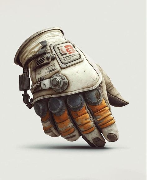 Sci Fi Gloves, Astronaut Gloves, Sci Fi Mechanic, Sci Fi Clothing, Mandalorian Armor, Retro Future, Character Inspiration Male, Cosplay Armor, Arte Robot