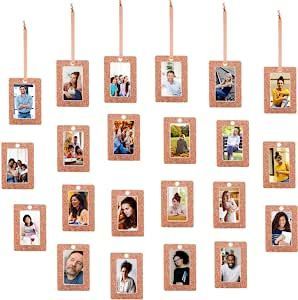 48 Pieces Wallet Size Picture Frames Hanging Picture Frame Ornaments 2 x 3 Inch Glitter Mini Frames with Ribbon Vertical Paper Picture Frames DIY Crafts Family Tree (Rose Gold) Wallet Size Picture, Diy Picture Frames Crafts, Window Fence, Picture Frames Diy, Family Tree Picture Frames, Paper Picture Frames, Frame Ornaments, Frames Diy Crafts, Tree Rose