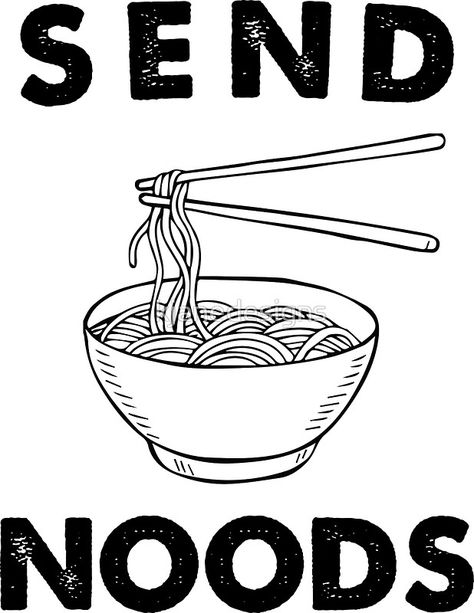 Ramen Art, Send Noods, Stickers Redbubble, Graphic Design Fun, Lino Print, 로고 디자인, Logo Maker, Mini Art, Graphic Design Illustration