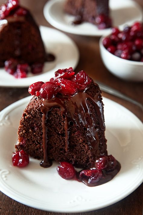 Dark Chocolate Cranberry Bundt Cake will delight every guest at your party. Every crumb will be devoured! Cranberry Bundt Cake, Everyday Cakes, Chocolate Cranberry, Chocolate Cherry Cake, Cake Rolls, Cake Hacks, Chocolate Bundt Cake, Delectable Desserts, Pound Cakes