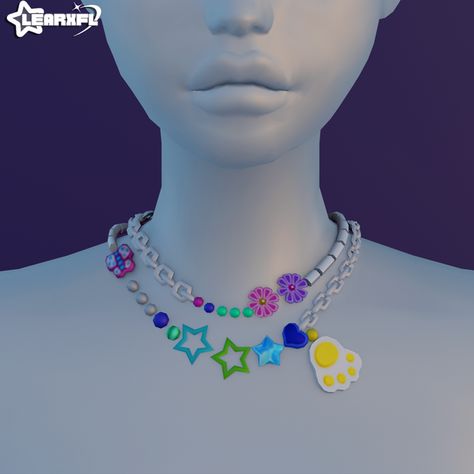 Sims 4 Cc Beaded Necklace, Sims 4 Gyaru Accessories Cc, Sims 4 Cute Tattoos, Sims 4 Collar Cc, Sims 4 Gauges, Decora Sims 4 Cc, Demon Slayer Sims 4, Sims 4 Cc Choker, Sims 4 Cc Head Accessories