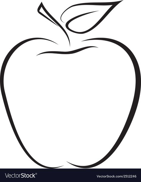 Apple Outline, Apple Vector, Ornament Ideas, Wood Slice Ornament, Preschool Worksheets, Preschool Activities, Apples, Png Images, Adobe Illustrator