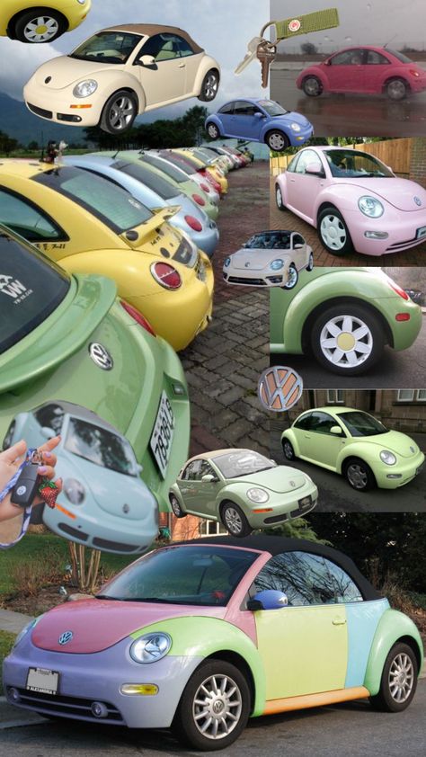 Volkswagen Beetle Flower Rims, Aesthetic Volkswagen Beetle, Vw Beetle Decorations, Slugbug Cars, Volkswagen Beetle Decorations, Buggy Car Volkswagen, Beetle Car Interior, Cute Volkswagen Beetle, Beatle Car Volkswagen