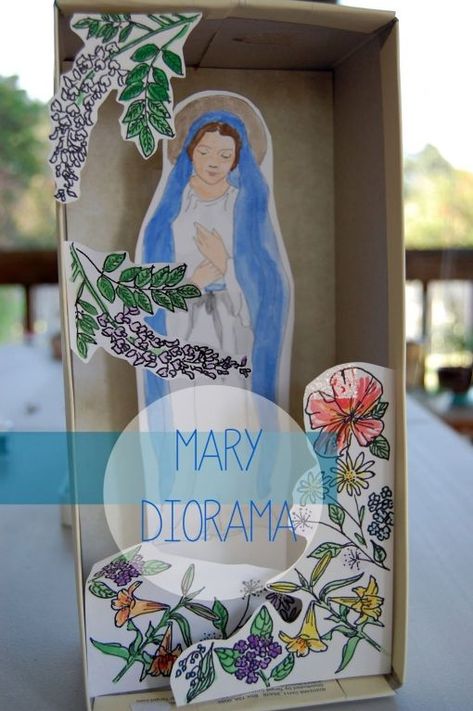 Month Of Mary, Ccd Crafts, Catholic Kids Crafts, Catholic Kids Activities, Religion Activities, Catholic Homeschool, Catholic Education, Catholic Crafts, Mary Catholic