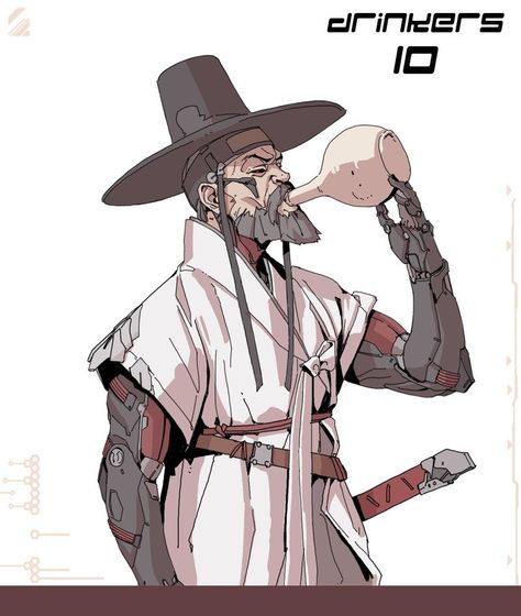 ArtStation - DRINKERS Futuristic Concept Art, Sci Fi Character Art, Sci Fi Character Design, Cyberpunk Rpg, Capcom Art, Cyberpunk Character, Art Drawings Sketches Creative, Cyberpunk Art, Cartoon Character Design