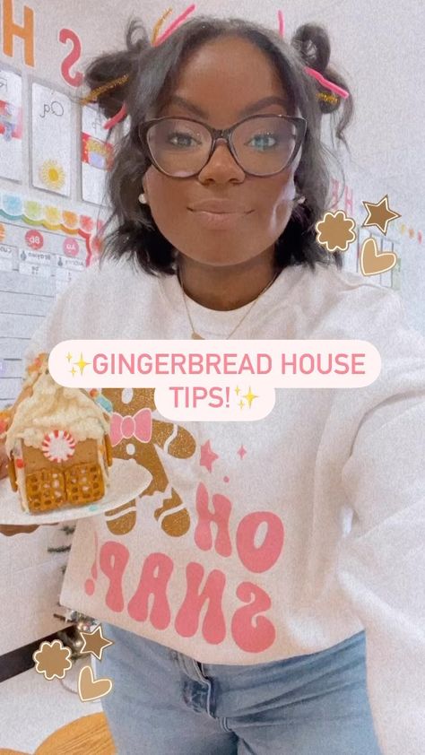 Courtney - Miss Brink on Instagram: “T E A C H E R T I P🫶🏾💗✨ • • • if you are making gingerbread houses with your class, do yourself a HUGE favor and hot glue those crackers…” Milk Carton Gingerbread House For Kids, Milk Carton Gingerbread House, Carton Gingerbread House, Gingerbread House For Kids, Making Gingerbread Houses, Daycare Classroom, Milk Cartons, Daycare Ideas, Save Your Life