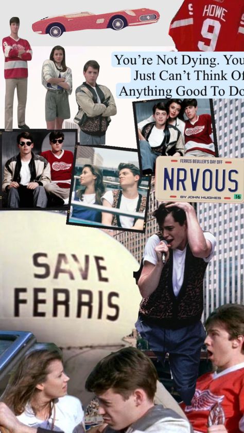 Farris Buellers Day Off Poster, Farris Buellers Day Off Wallpaper, Sloane Ferris Bueller Outfit, Ferris Buller Wallpaper, Ferris Buellers Day Off Graduation Cap, Ferries Bullers Day Off, Ferris Bueller Wallpaper, Ferris Buellers Day Off Tattoo, Ferris Buellers Day Off Wallpaper