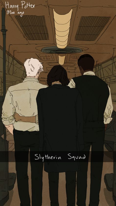 god i love pansy, blaise, and draco Harry Potter Snapchat, Slytherin Squad, Scorpius And Rose, Glume Harry Potter, Hp Fanart, Harry Potter Fanart, Harry Potter Artwork, Draco Harry Potter, Harry Potter Comics