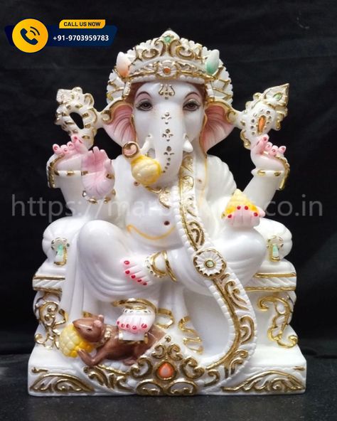 The “Marble Ganesh Murti” by Marble Kraft is a beautifully crafted statue made from high-quality marble. This murti features a detailed and serene depiction of Lord Ganesh, capturing his divine presence and wisdom. The smooth, polished finish and intricate design showcase the exceptional craftsmanship of Marble Kraft. Perfect for home decor or as a spiritual gift, this marble Ganesh murti brings a touch of elegance and spirituality to any space. . . . . . . . #ganesh #ganeshutsav #ganeshchatu... Ganesh Murti, Ganesh Utsav, The Marble, Spiritual Gifts, Showcase Design, Intricate Design, Marble, Spirituality, Statue