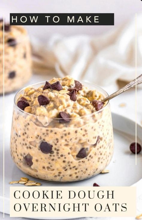 #SweetMelonsofSummer Cookie Dough Overnight Oats, Make Cookie Dough, Overnight Oats Vegan, Easy Cookie Dough, Gluten Free Cookie Dough, Vegan Gluten Free Cookies, Taco Bowl Recipe, Best Overnight Oats Recipe, Making Sauerkraut