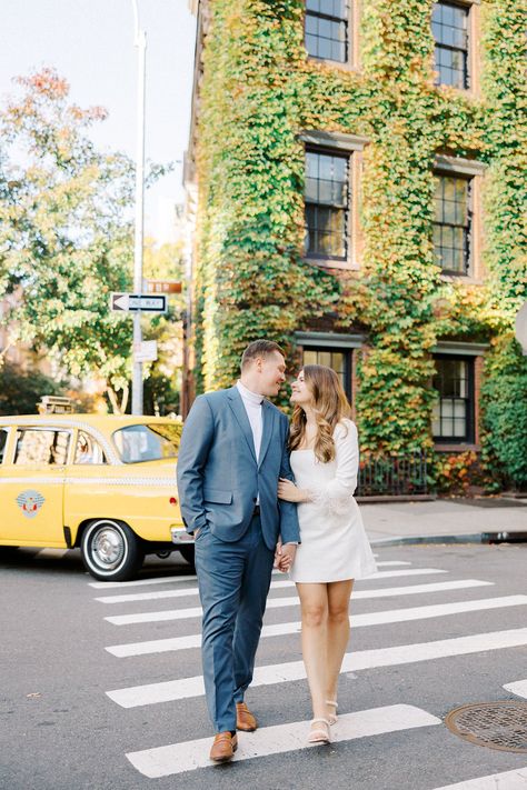 City Streets Engagement Photos, Nyc Engagement Photos West Village, West Village Couple Photoshoot, West Village Engagement Shoot, West Village Engagement Photos, Nyc Engagement Photoshoot, Nyc Engagement Shoot, Nyc Shoot, New York Engagement Photos