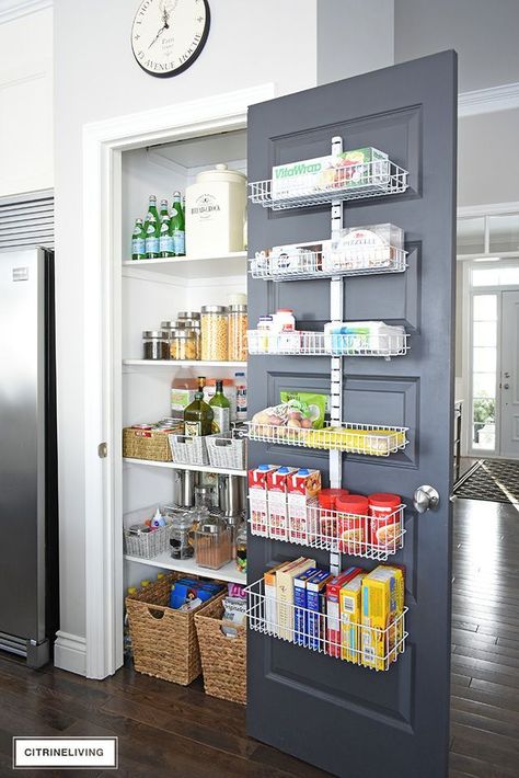 An organized kitchen pantry that went from chaotic, cluttered, messy and overwhelming to streamlined, paired-down and perfectly organized - all under $300! Desain Pantry Dapur, Small Pantry Organization, Desain Pantry, Pantry Makeover, Pantry Closet, Diy Pantry, Small Pantry, Kitchen Organization Pantry, Kitchen Organization Diy