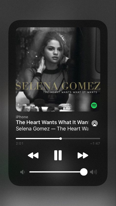 The Heart Wants What It Wants Selena, I Love Selena Gomez, Selena Gomez Songs, Selena Gomez Spotify, Selena Gomez Poster, Spotify Screenshot, Heart Wants What It Wants, Selena Gomez Album, Driver Job