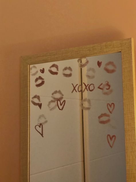 Body Image Photography, Mirror Kiss, Mirror Kisses, Poster Moodboard, Mirror Writing, Kiss Mark, Mirror Aesthetic, My Mirror, Kitty Clothes