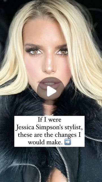 Online Personal Stylist & Color analysis on Instagram: "If I were Jessica Simpson’s stylist, these were the changes I would make. ➡️

I like Jessica’s blonde hair however I do think her features will stand out more if her hair was a darker colour.

MY HAIR EDIT IS NOW LIVE ON MY WEBSITE 🔥
@imageconsultantmaidenhead" Jessica Simpson Now, Jessica Simpson Hair, Color Analysis, Change Me, Personal Stylist, My Hair, Jessica Simpson, Dark Colors, My Website