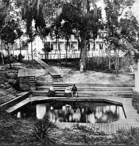 Spring at Green Cove Springs, 1870s Florida Pictures, Early Photos, Florida Living, Old Florida, Palm Beach County, Vintage Florida, Sunshine State, Florida Travel, Florida Home