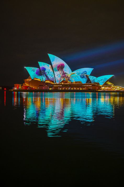 Vivid Sydney | Light, Music & Ideas Festival Winter In Australia, Vivid Sydney, Retail Facade, Visit Melbourne, Music Ideas, Places In The World, World Photo, Sense Of Place, Light Music