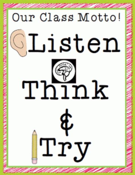 What is a tip to help students be successful when learning, taking standardized tests or working? Here is a project that helped our class create a motto for success and helped my students apply what they've been learning. Our Class Motto for SUCCESS! {Free Printable} Short Motto, Motto Ideas, Class Motto, Short Mottos, Apple Facts, Life Cycle Craft, Central Message, Second Grade Teacher, 3rd Grade Reading