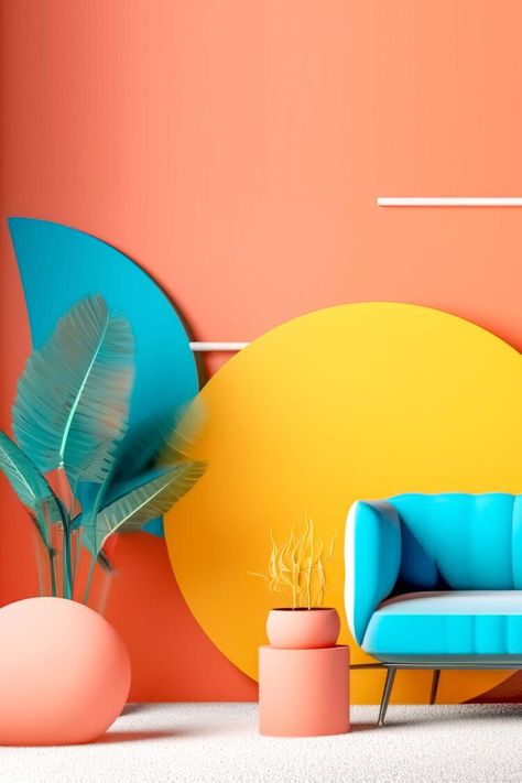 Split Complementary Color Scheme Art, Colour Schemes Art, Color Harmony Palette, Split Complimentary Color Scheme, Analogous Interior Design, Analogous Color Scheme Interior, Complementary Colors Interior, Color Harmony Interior Design, Playful Interior Design