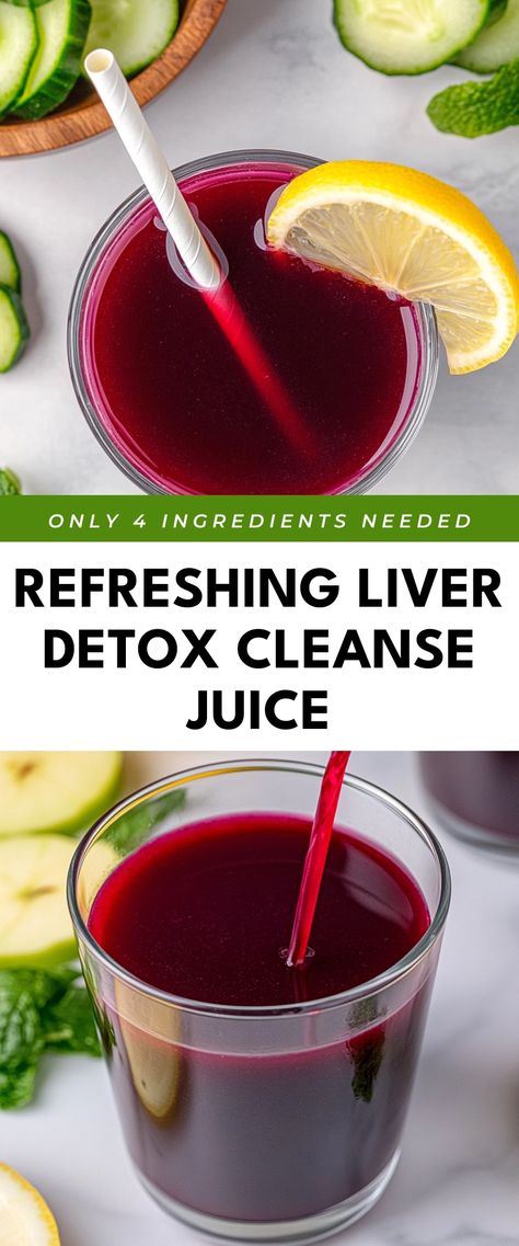 Image for Refreshing Liver Detox Cleanse Juice Juice Recipes For Liver Health, Juice Gut Cleanse, Easy Juice Cleanse 3 Day, Juicing On Keto, Juicing Detox Cleanse 3 Day, Cleanse Your Liver Naturally, Detox Juice Cleanse Recipes, Detox Cleanse Juice Recipe, Natural Liver Detox Cleanse