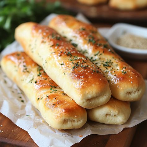 Olive Garden Breadsticks Recipe: The Perfect Copycat - Forecipes School Yeast Rolls Recipe, Homemade Garlic Breadsticks, Whataburger Patty Melt, Flatbread Pizza Crust, Lunch Casserole, Olive Garden Breadsticks, Yeast Rolls Recipe, Breadsticks Recipe, Girls Lunch