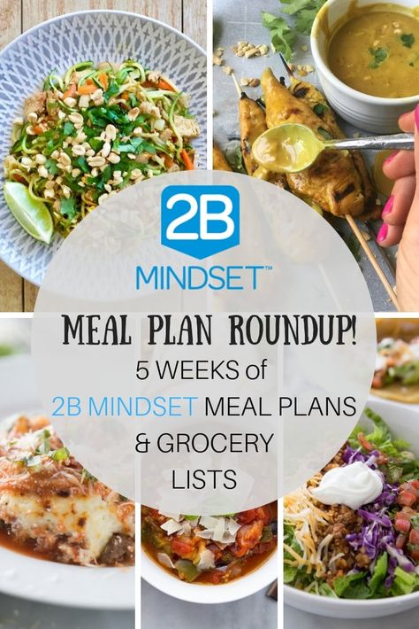 Have you been following the 2B Mindset?  Are you looking for some Veggies Most Dinner Inspiration?  I have you covered!  Here are FIVE weeks of 2B Mindset Meal Plans with grocery lists included, too!  Enjoy and don't forget to track every bite! 2B Mindset | 2B Mindset Meal Plan | 2B Mindset Dinners | Veggies Most | Portion Fix | Beachbody #2B Mindset #confessionsofafitfoodie #2BMindset Meal Plan 2b Dinner Recipes, 2b Mindset Recipes Meal Plan, 2 B Mindset Recipes, Beachbody Recipes 2b Mindset, Volume Eating Dinner, 2b Mindset Results, Beach Body Meal Plan, 2b Mindset Meal Plan Week 1, 2b Mindset Dinner