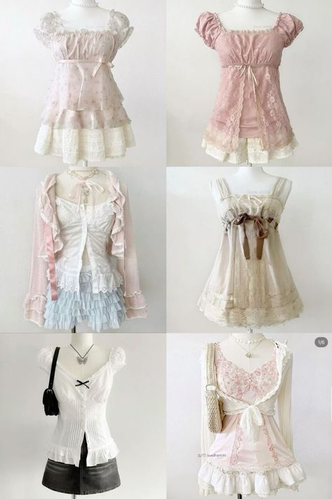 Shoujo Style Clothing, Coquette Inspo Outfit, Cuqoutte Outfits, Shoujo Girl Outfit Summer, Shoujo Girl Outfit Aesthetic, Real Coquette Outfit, Shoujo Outfit Ideas, Shoujo Girl Fashion, Shoujo Protagonist Outfit