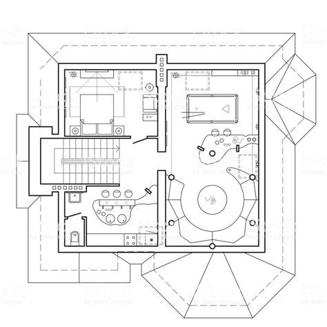 Game Room Floor Plans, Playroom Floor Plan, Cecilia Mendez, Wine Basement, South Facing House Plan, Contemporary House Interior, South Facing House, Architecture Art Nouveau, Modern Playroom