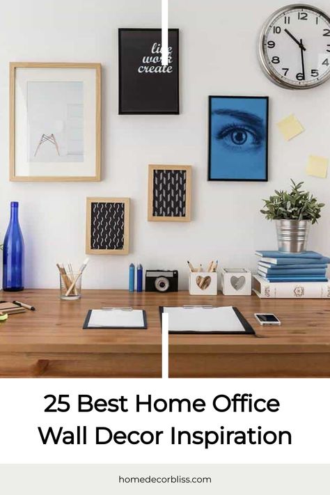 25 Best Home Office Wall Decor Inspiration Large Pegboard, Loft Windows, Retro Lighting, Multifunctional Furniture, Office Walls, Rustic Wall Decor, Rustic Walls, Office Wall Decor, Home Office Design