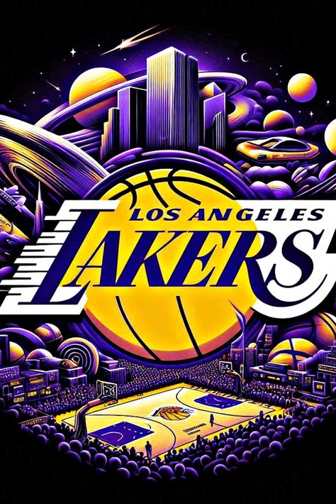 #NBA #Lakers #LosAngeles #Logo #2024 #Surrealista La Lakers Wallpapers Iphone, Batman Wallpaper Iphone, Lakers Wallpaper, Los Angeles Lakers Logo, Bart Simpson Art, Lebron James Wallpapers, Nba Artwork, Dallas Cowboys Decor, Lakers Team