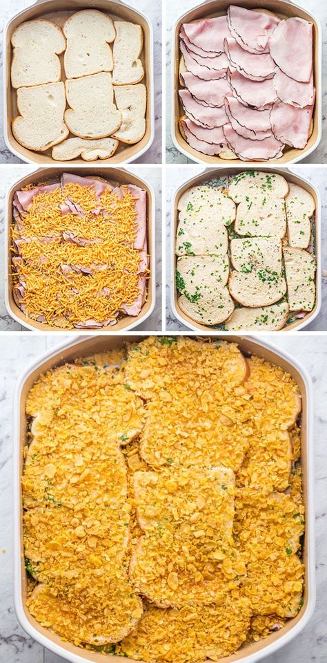 This Christmas Morning Wife Saver is the perfect casserole for Christmas morning made with ham and cheese and topped with cornflakes. Just wake up, bake it and enjoy! Christmas Morning Wife Saver Breakfast, Christmas Morning Wife Saver, Wife Saver Breakfast, Wife Saver, Xmas Foods, Xmas Brunch, Christmas Morning Breakfast Casserole, Christmas Morning Brunch, Christmas Breakfast Casserole