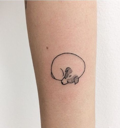 Clear Meaningful Small Wrist Tattoos - Small Wrist Tattoos - Small Tattoos - MomCanvas Crescent Moon Dog Tattoo, Dog Outline Flower Tattoo, Pet Paw Print Tattoos, Rat Terrier Tattoo, Silly Dog Tattoo, Sleeping Dog Tattoo, Animals Tattoo Design, Subtle Dog Tattoo, Dog Paw Print Tattoo Ideas