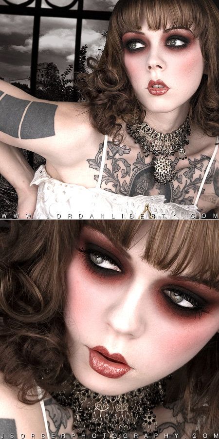 Sick eye make up, gotta have a definite talent to do make up like this. Steampunk Makeup, Maquillage Goth, Fantasy Make-up, Draw Lips, Drag Ideas, Beauty Make-up, Lovely Eyes, Doll Makeup, Gothic Makeup