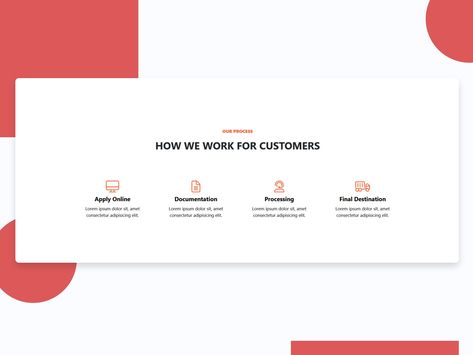 Our Process Section Web Design, Our Process Web Design, Process Web Design, Steps Web, Apply Online, Ui Design, Modern Design, It Works, Web Design