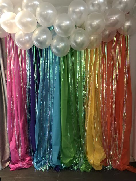 Diy Dance Decorations, Rainbow Party Ideas For Adults, Adventure Time Parties, Easter Birthday Party, Pride Party, Dance Decorations, Baby Birthday Decorations, Middle School Art Projects, Rainbow Parties