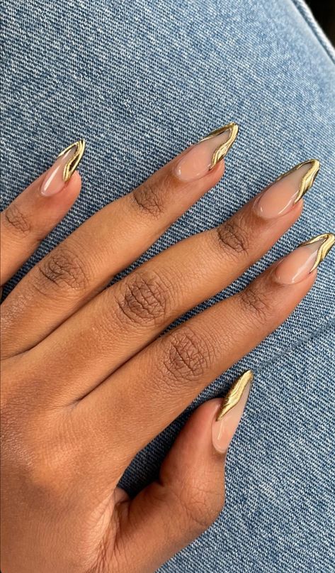 Acrylic Toe Nails, Colored Acrylic Nails, Gold Nail, Girly Acrylic Nails, Glow Nails, Acrylic Nails Coffin Short, Short Acrylic Nails Designs, Pink Acrylic Nails, Nail Art Ideas