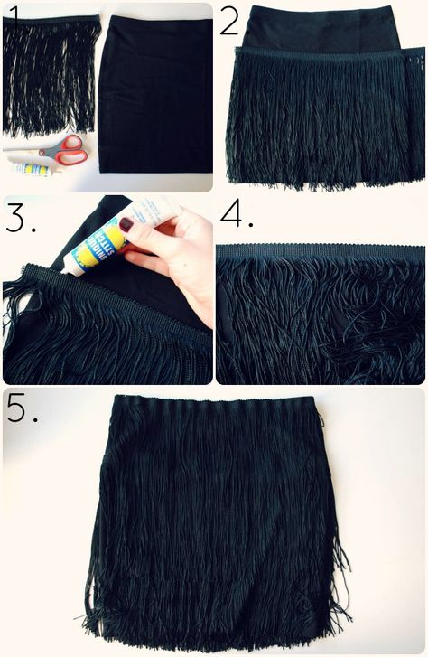 Fringe Skirt Diy, Dress Thrift, Revamp Clothes, Diy Fringe, Homemade Face Wash, Diy Skirts, Diy Clothes Hacks, Diy Clothes Refashion, Trendy Diy