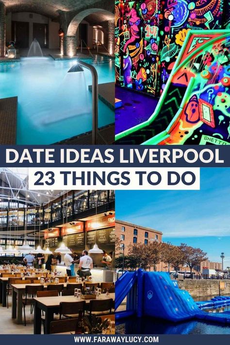 Date Ideas Liverpool: 23 Romantic Things to Do in Liverpool Liverpool Things To Do, Things To Do In Liverpool, Liverpool Life, Liverpool One, Unique Date Ideas, European City Breaks, Crazy Golf, Spa Days, Cute Date Ideas