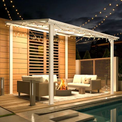 Aluminum Pergola with Canopy Gazebo Design Outdoor, Pergola With Canopy, Gazebo Design, Pergola Metal, Aluminum Gazebo, Outdoor Space Design, Outdoor Awnings, Patio Pergola, Hardtop Gazebo