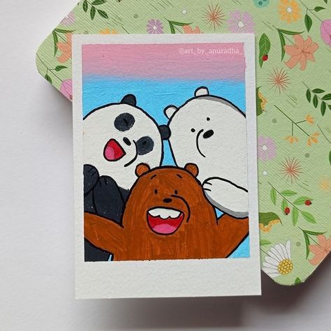 (2) WhatsApp Trio Drawing Ideas, Canvas Friends Painting, Trio Painting Ideas, Friend Painting Ideas, Polaroid Wall, Friend Painting, Cute Sketches, Drawings Of Friends, Small Canvas Art