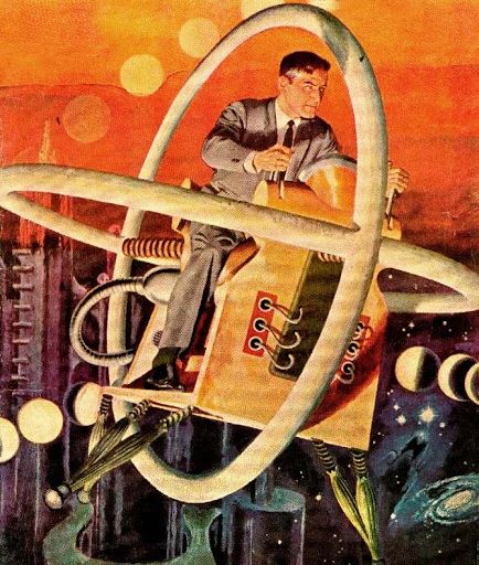 1950s Space Art, Atomic Age Design, Futurisme Retro, Arte Alien, The Time Machine, Pulp Art, Books Art, Atomic Age, Vintage Space